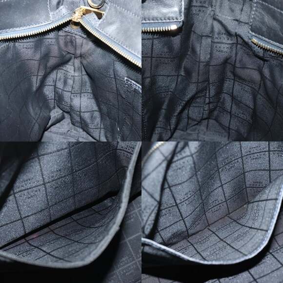 CELINE Hand Bag Leather Black - Picture 12 of 13